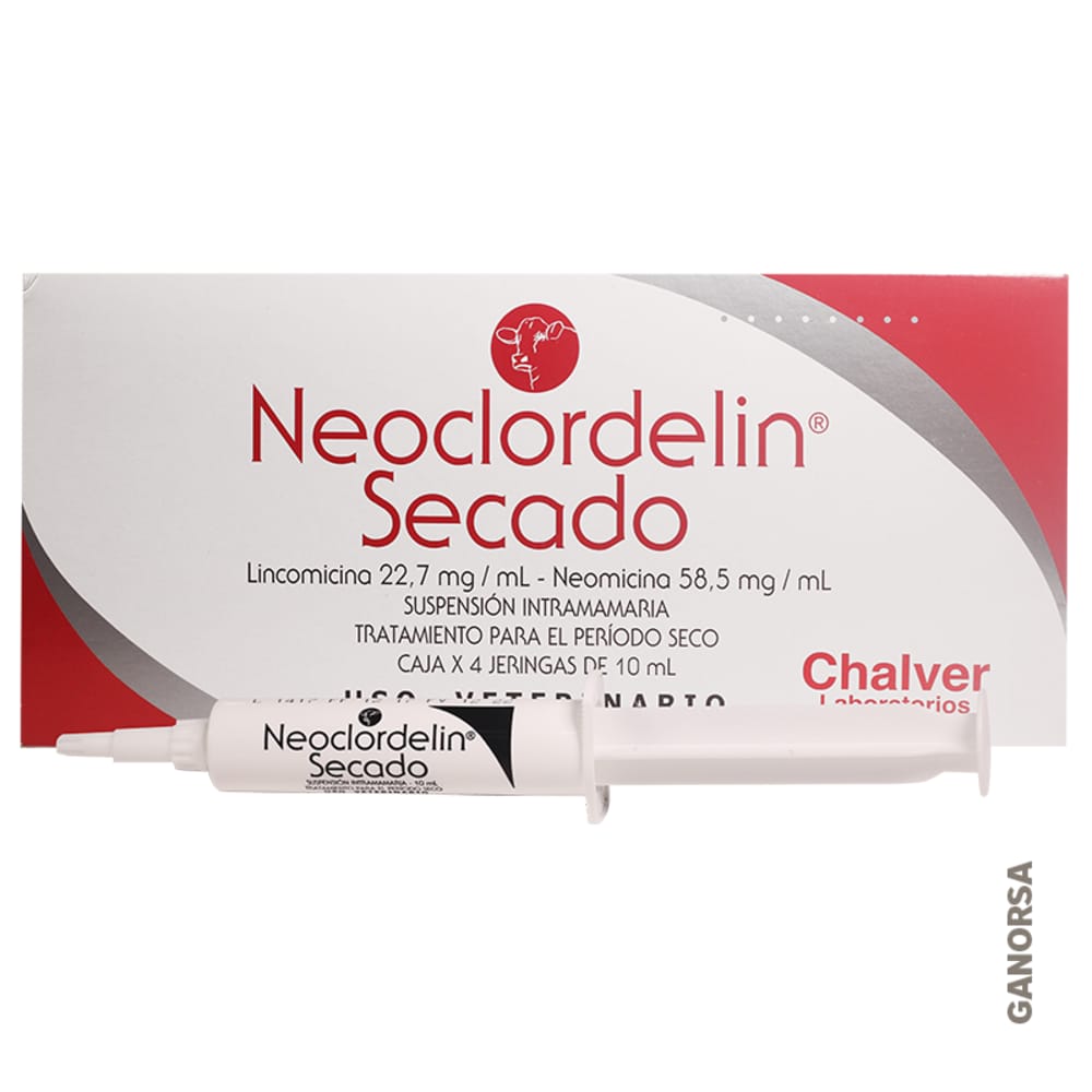 Imagen de NEOCLORDELIN SECADO JERINGA 10 ML X 4 UN