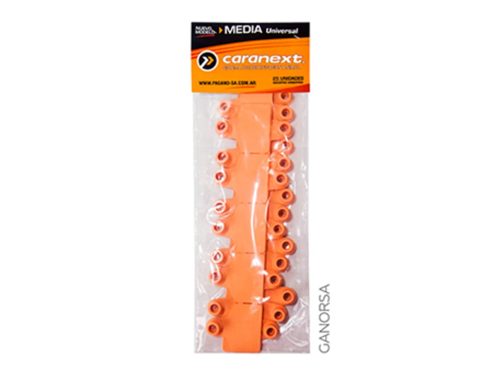 Imagen de ARETE CARANEXT MEDIANO ANARANJADO 25 UNI MEDIDA ALTO 3CM X 4.5 CM DE ANCHO