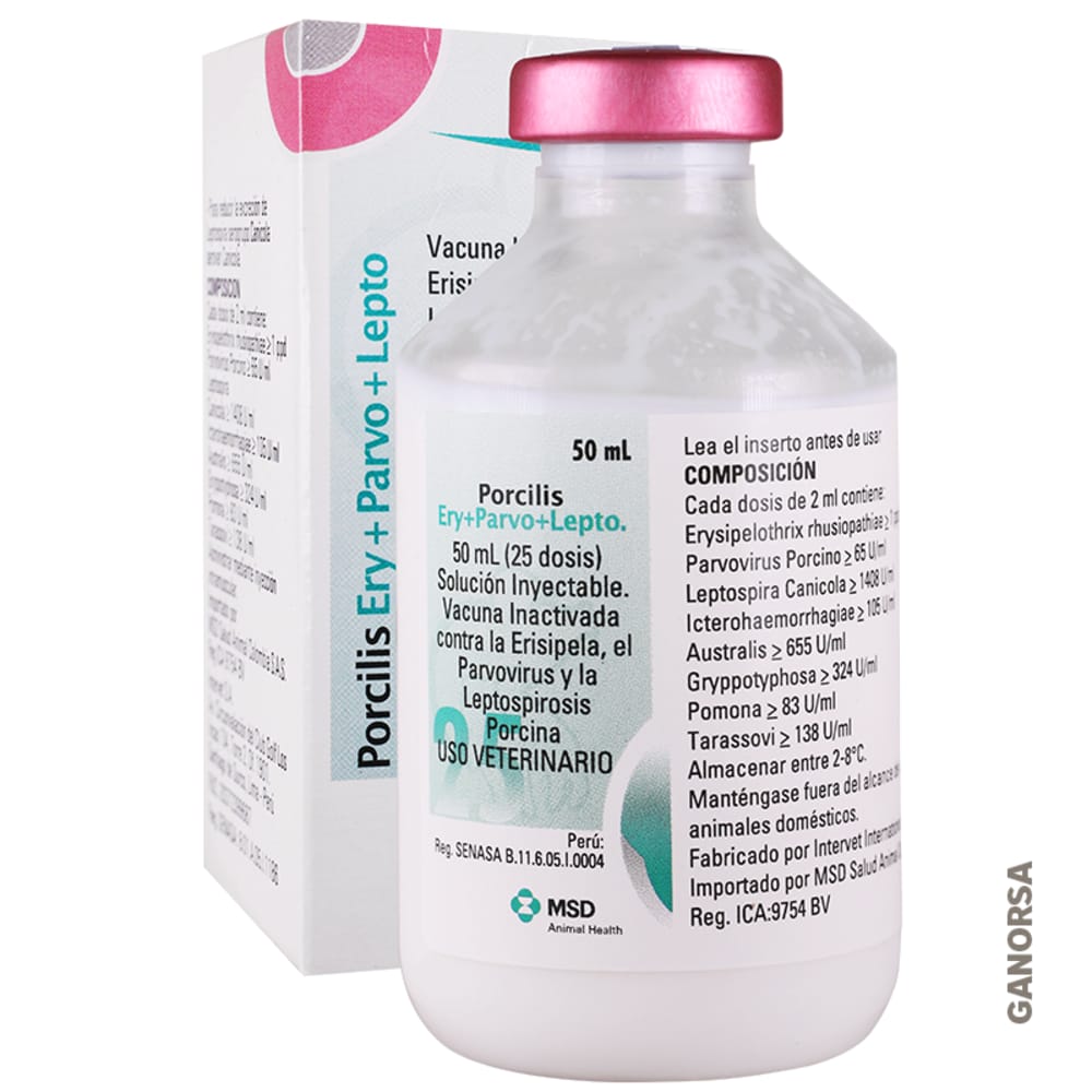 Imagen de PORCILIS ERY+PARVO+LEPTO 50 ML (25 DOSIS)