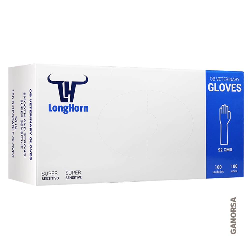 Imagen de GUANTES SENSITIVOS PARA PALPAR LONGHORN 100 UNIDADES