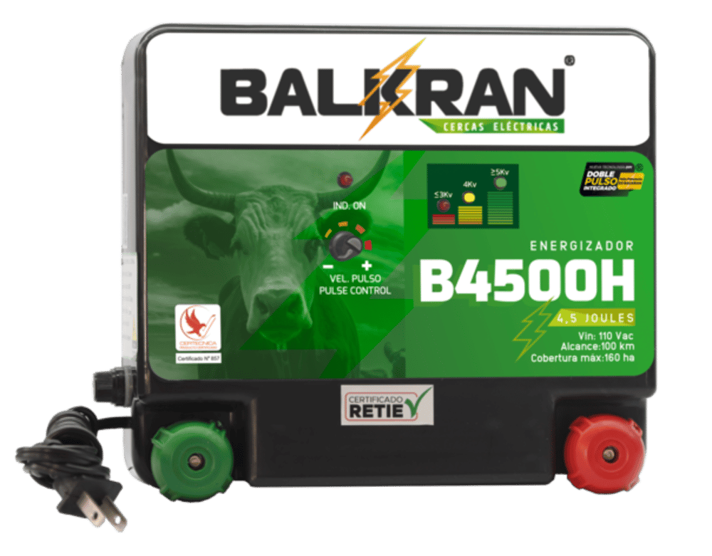 Imagen de ENERGIZADOR BALKRAN B4500H 100KM 110V (con voltimetro)