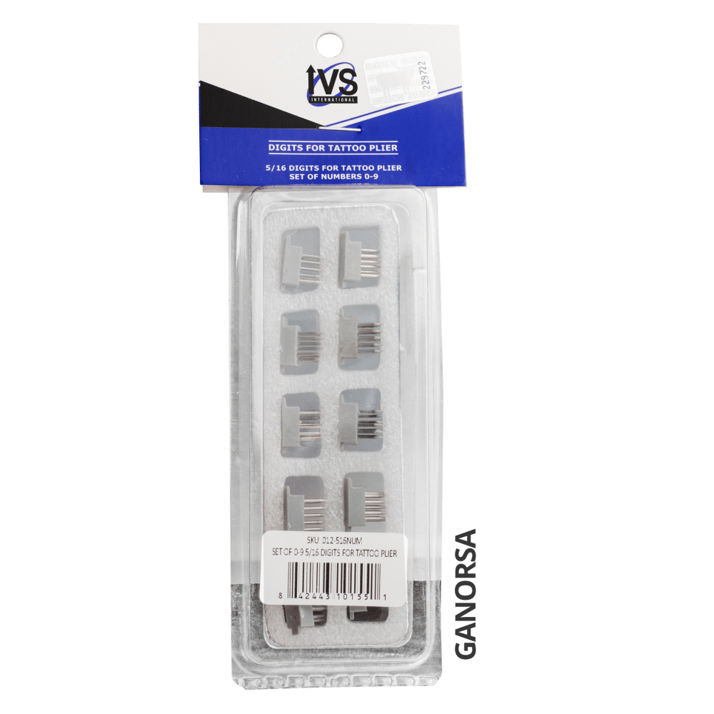 Imagen de JUEGO DE NUMEROS IVS 0-9 DE 5/16"