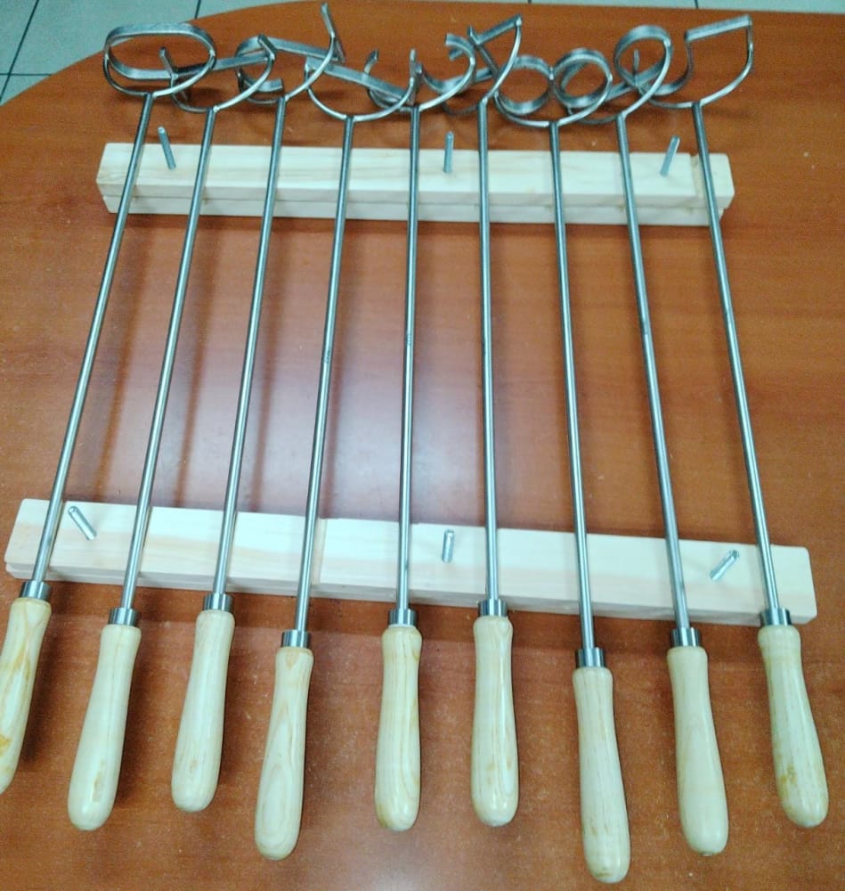 Imagen de JUEGO DE FIERROS DE ACERO INOXIDABLE DEL 0 AL 9