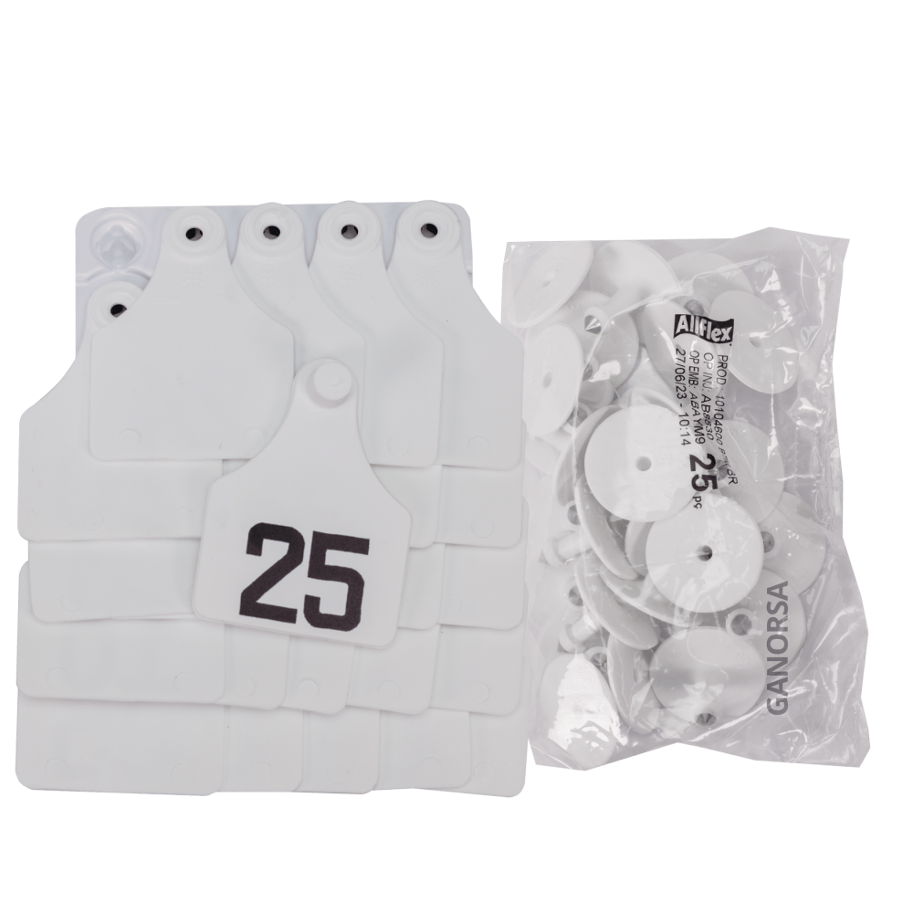 Imagen de ARETE ALLFLEX GRANDE BLANCO 25 UNI