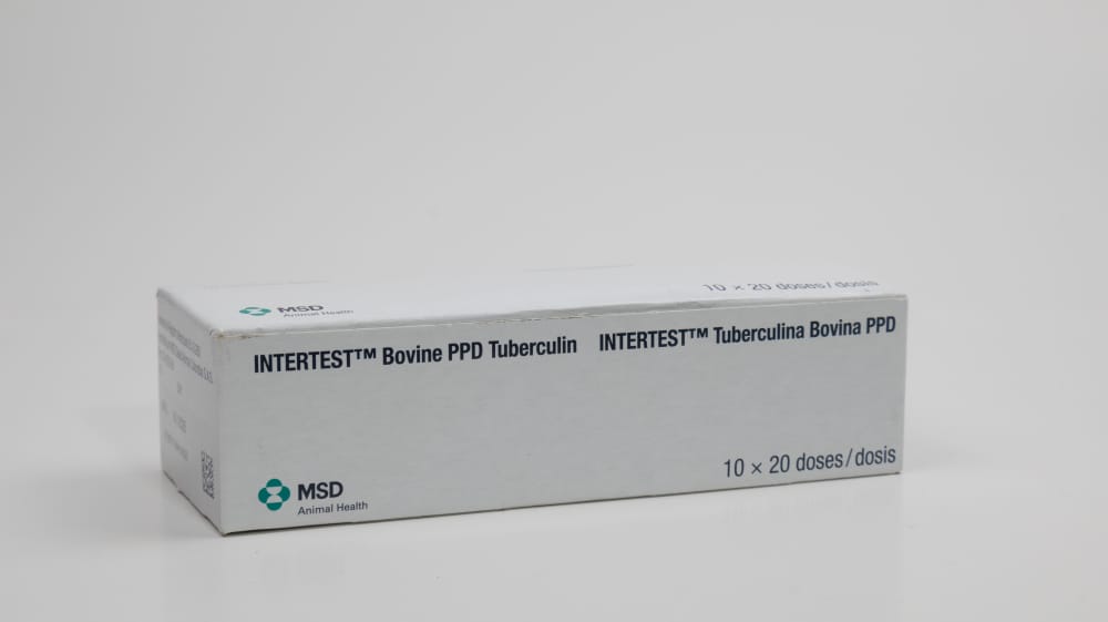 Imagen de INTERTEST BOVINE PPD TUBERCULIN 10 X 20 DOSIS