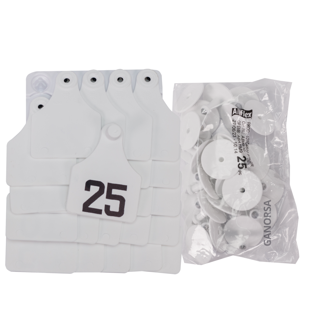 ARETE ALLFLEX GRANDE BLANCO NUMERADO UNIDAD