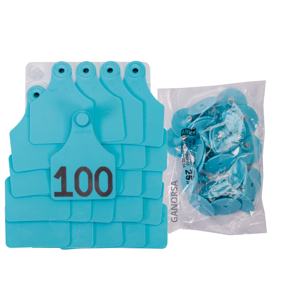 ARETE ALLFLEX GRANDE CELESTE NUMERADO UNIDAD