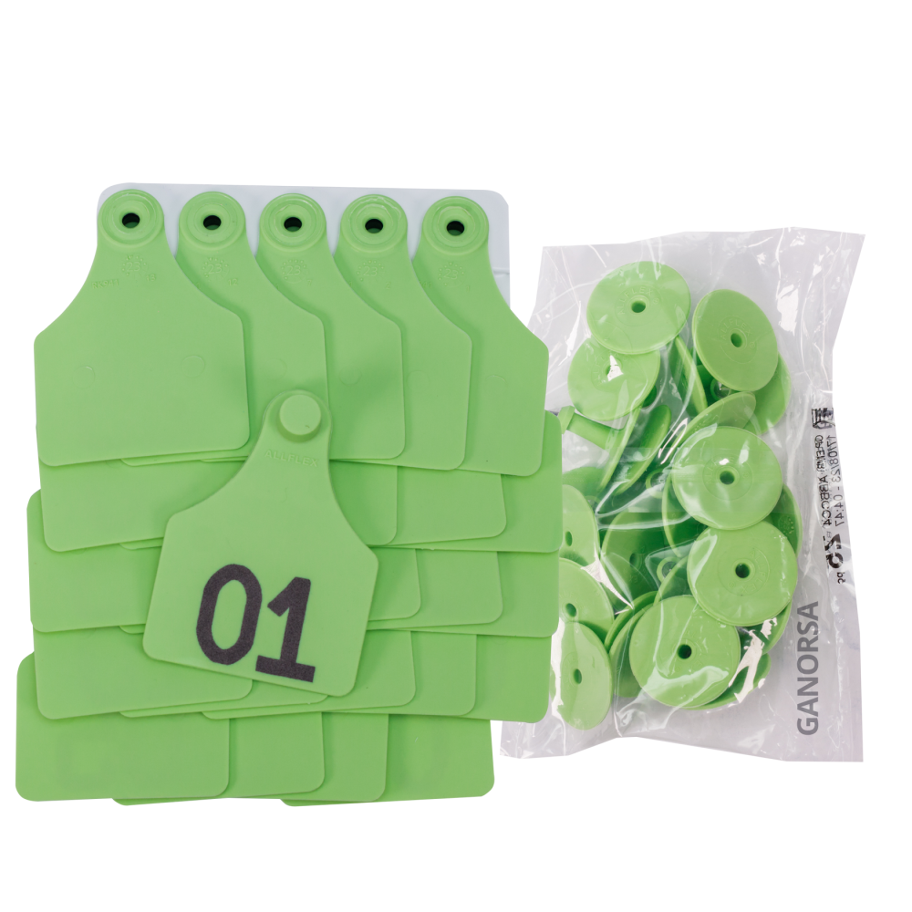 ARETE ALLFLEX GRANDE VERDE NUMERADO UNIDAD